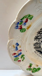 English Pottery Child's Plate Circa 1830