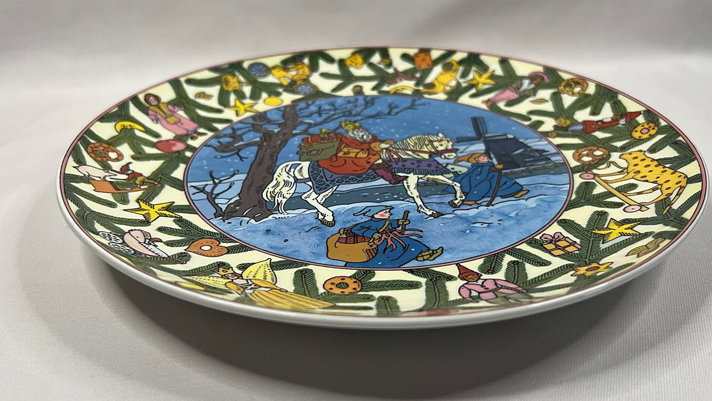 Vintage Villeroy and Boch Plate CHRISTMAS IN EUROPE Holland