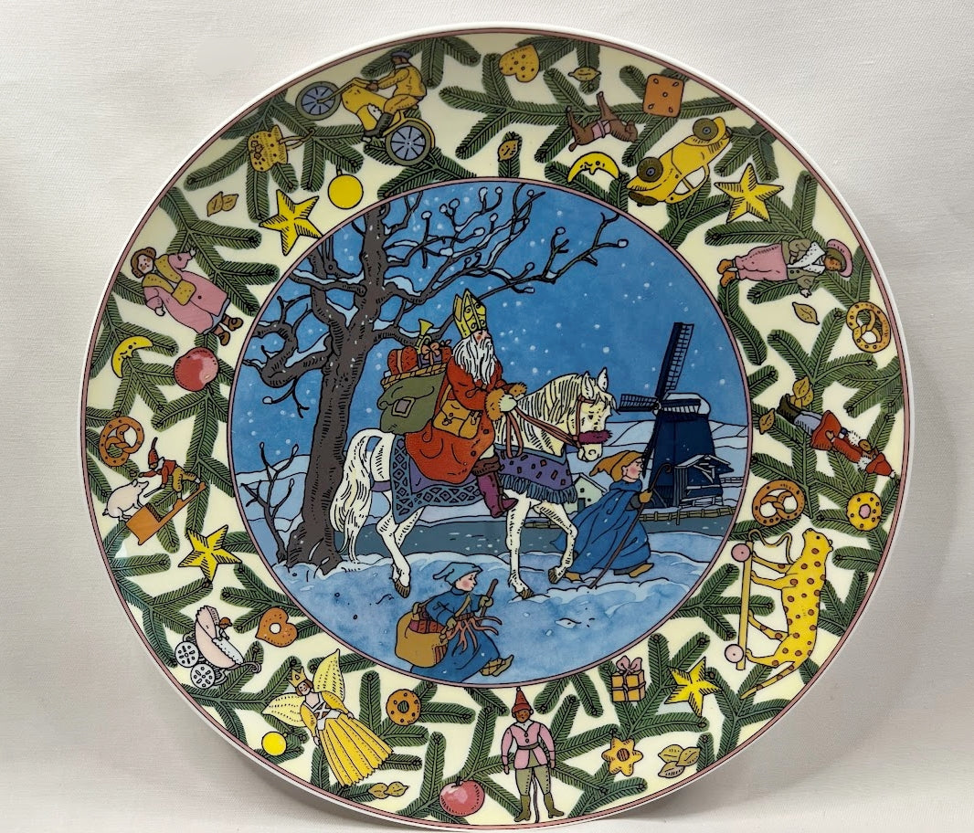 Vintage Villeroy and Boch Plate CHRISTMAS IN EUROPE Holland