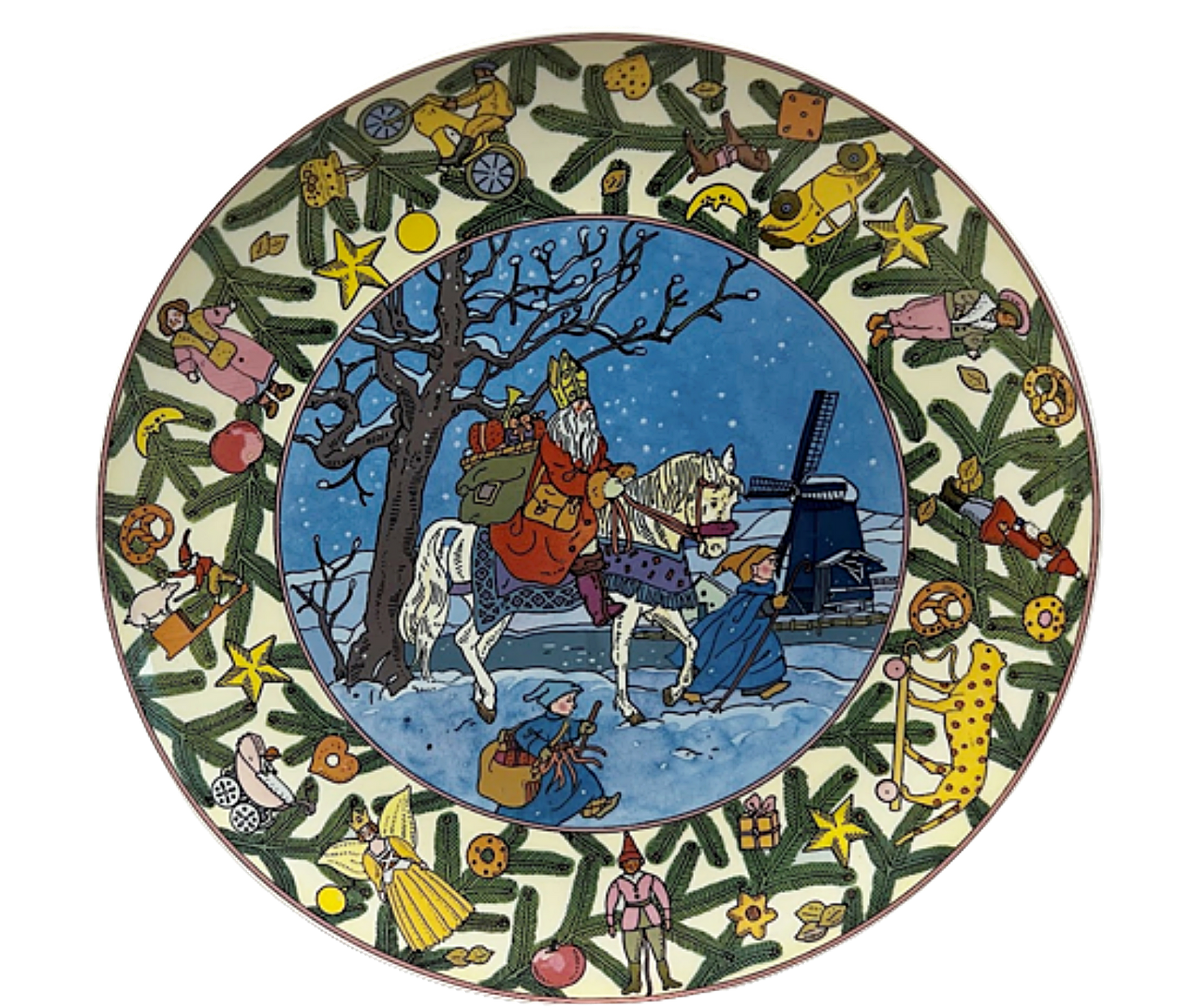 Vintage Villeroy and Boch Plate CHRISTMAS IN EUROPE Holland