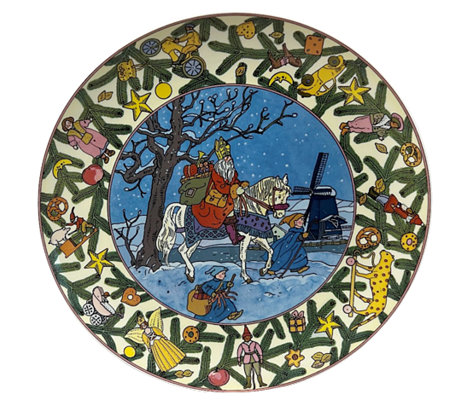 Vintage Villeroy and Boch Plate CHRISTMAS IN EUROPE Holland