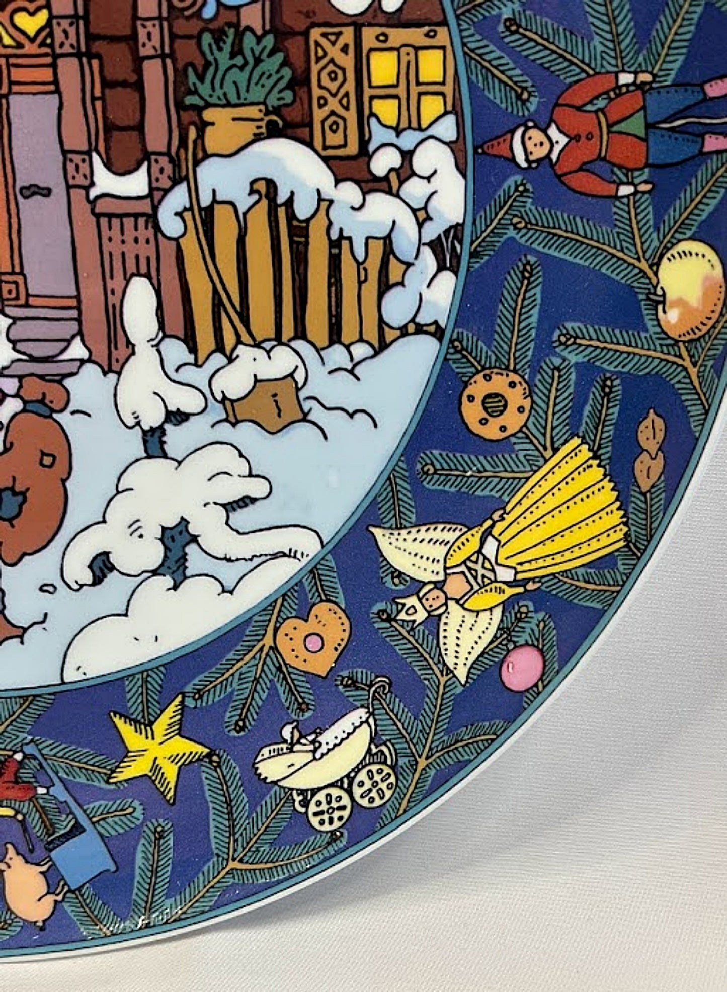 Vintage Villeroy and Boch Plate CHRISTMAS IN EUROPE Scandinavia