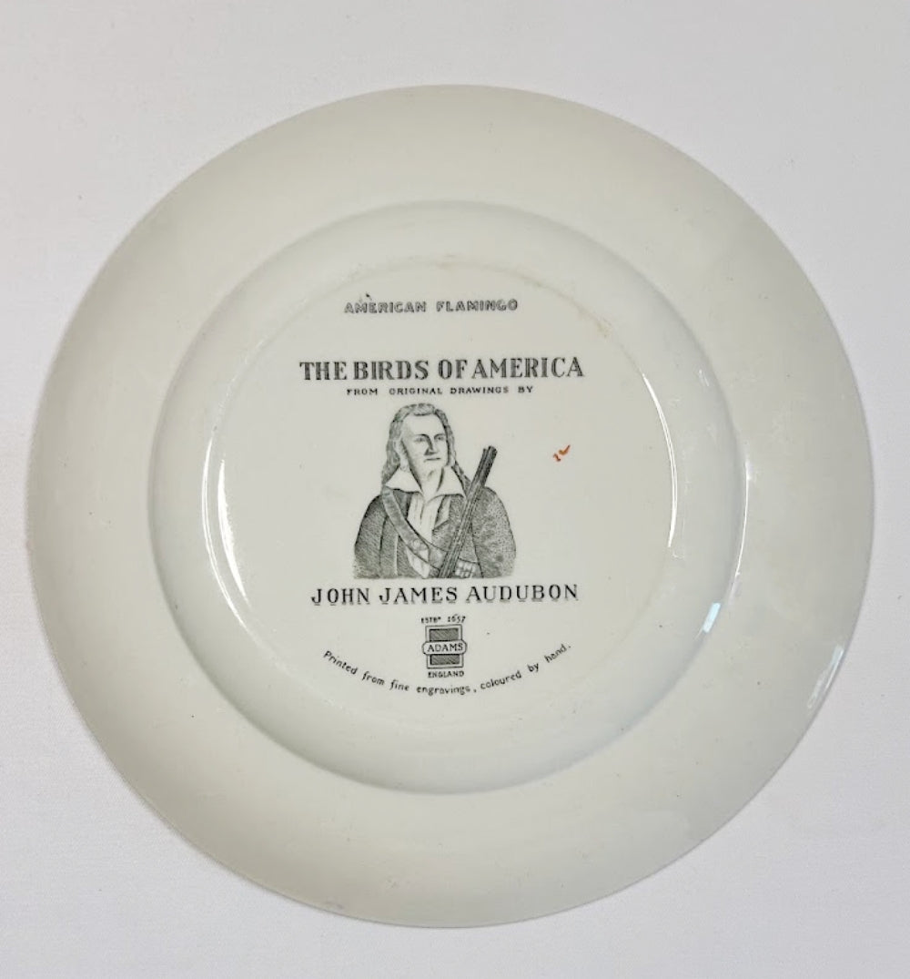 Antique Audubon Flamingo Plate 10 Inches