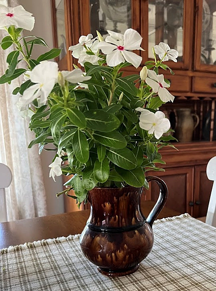 Antique Rockingham Glaze Stoneware Pitcher 1800s