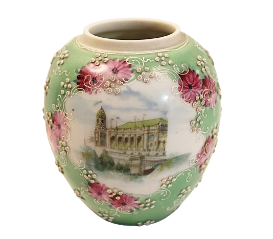 Italian Porcelain Souvenir Antique Vase of Palazzo Ducale