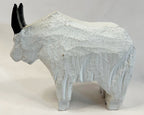 Folk Art Goat and Sheep Chain Saw Carvings
