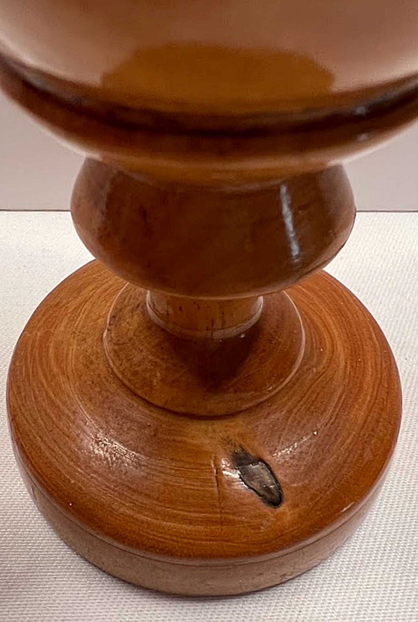 Antique Hand Turned Maple Goblet