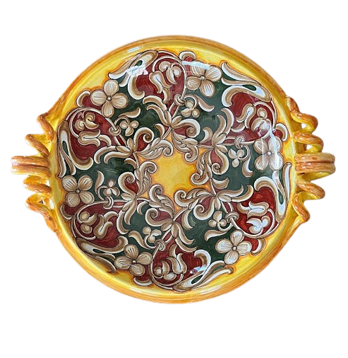 FRANCESCA NICCACCI Majolica 20 Inch Centerpiece Bowl