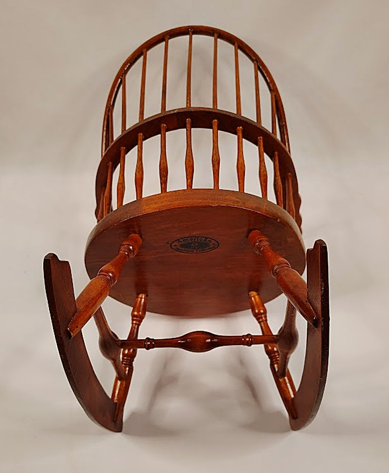 Wooden Doll Rocking Chair by American Heirloom Collection bottom view