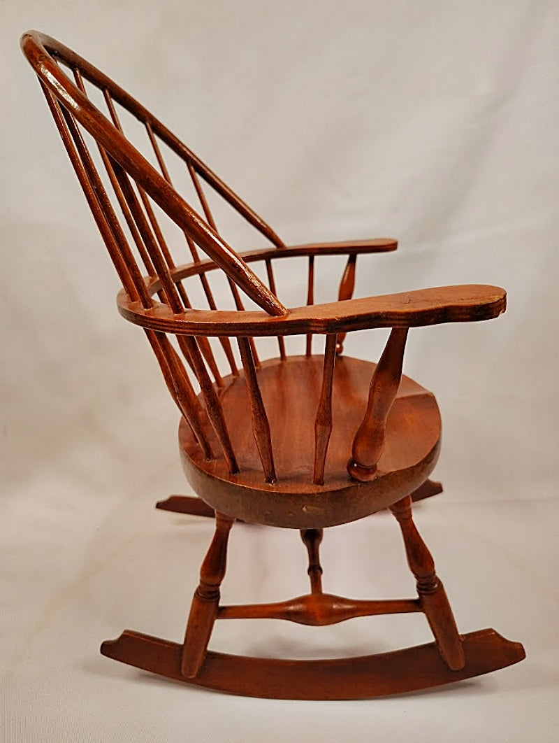 Wooden Doll Rocking Chair by American Heirloom Collection Facing right