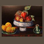 Oil Painting Still Life on Wood Panel by Lynn Ruth Miller