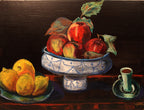Oil Painting Still Life on Wood Panel by Lynn Ruth Miller