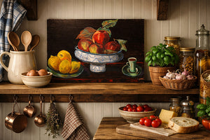 Oil Painting Still Life on Wood Panel by Lynn Ruth Miller