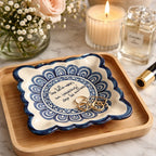 French Faience Trinket Dish by Saint-Jean de Bretagne