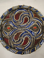 Antique Moroccan Pottery Dish with Cabochons