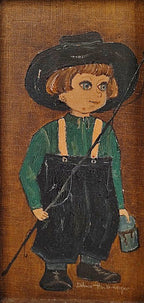 Oils on Canvas Framed Amish Children by Dolores Hackenberger