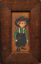 Oils on Canvas Framed Amish Children by Dolores Hackenberger