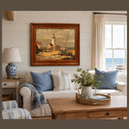 Oil Painting Beach Scene with Lighthouse PBN Craft Master