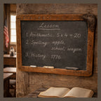 Antique Pine Chalk Board Before Paper And Pencils Became Common