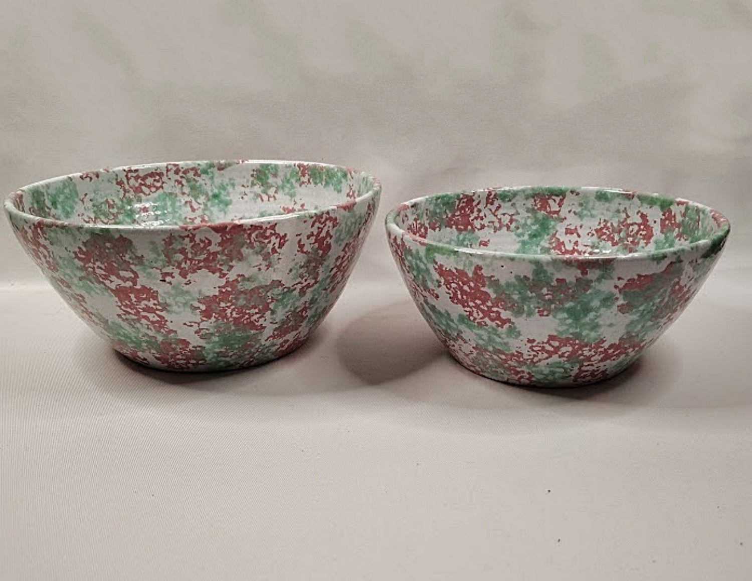 Pottery Spongeware Bowls by Kenneth George