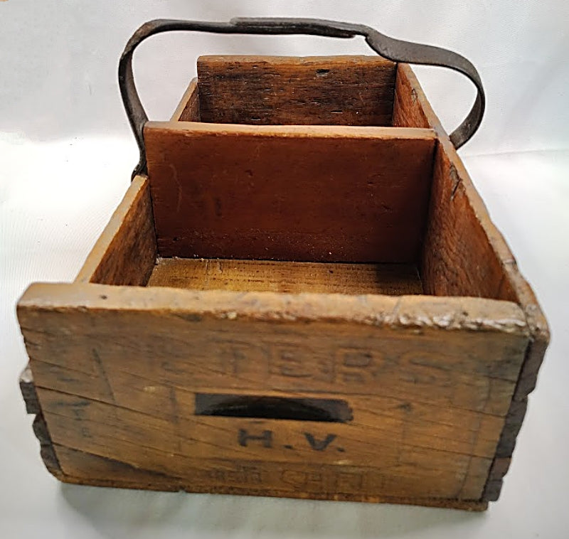 Handmade Primitive Wood Carrier