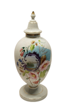 Bristol Glass Lidded Antique Apothecary Jar