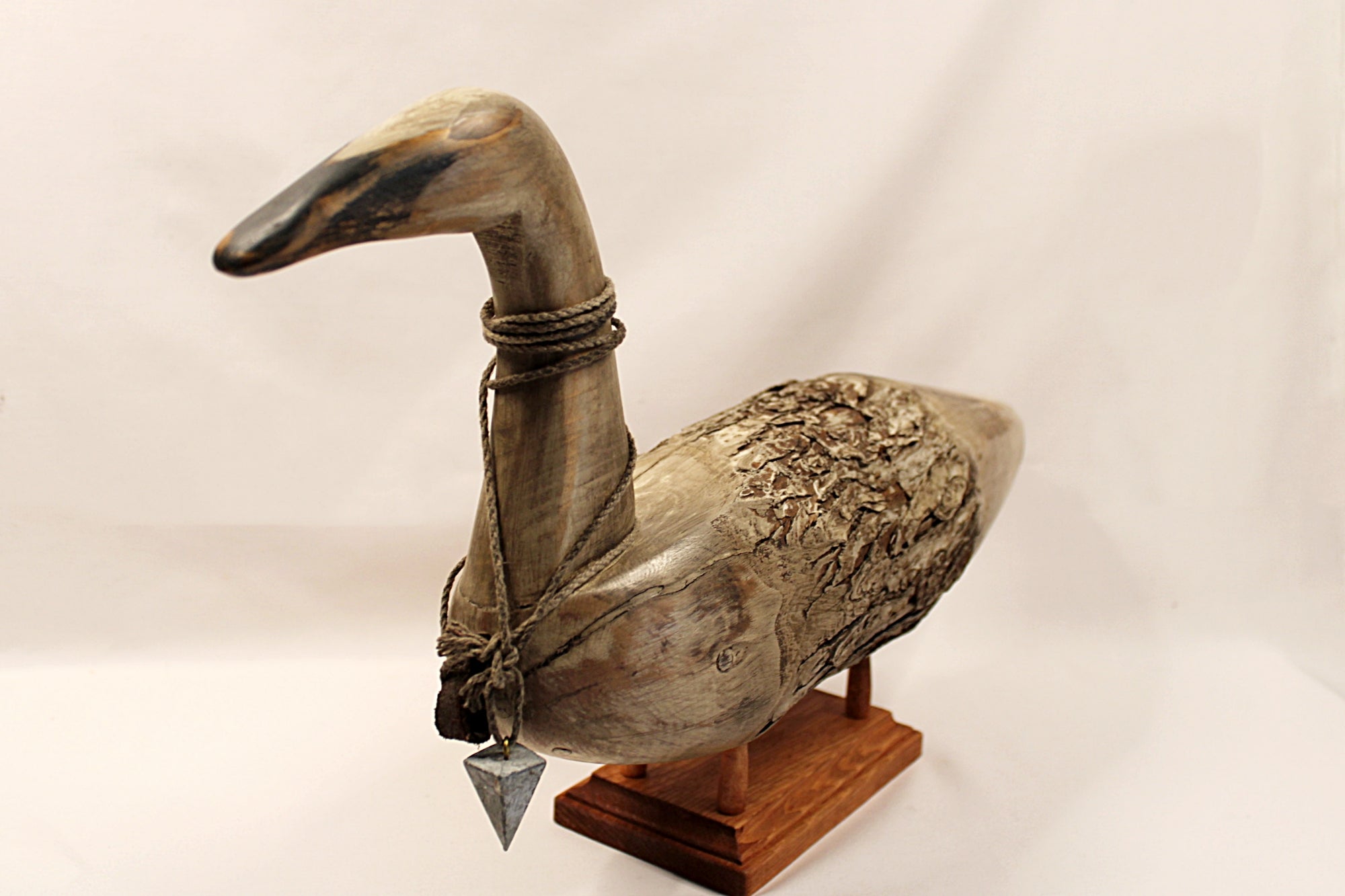 Vintage Wood Swan by Chris Boone