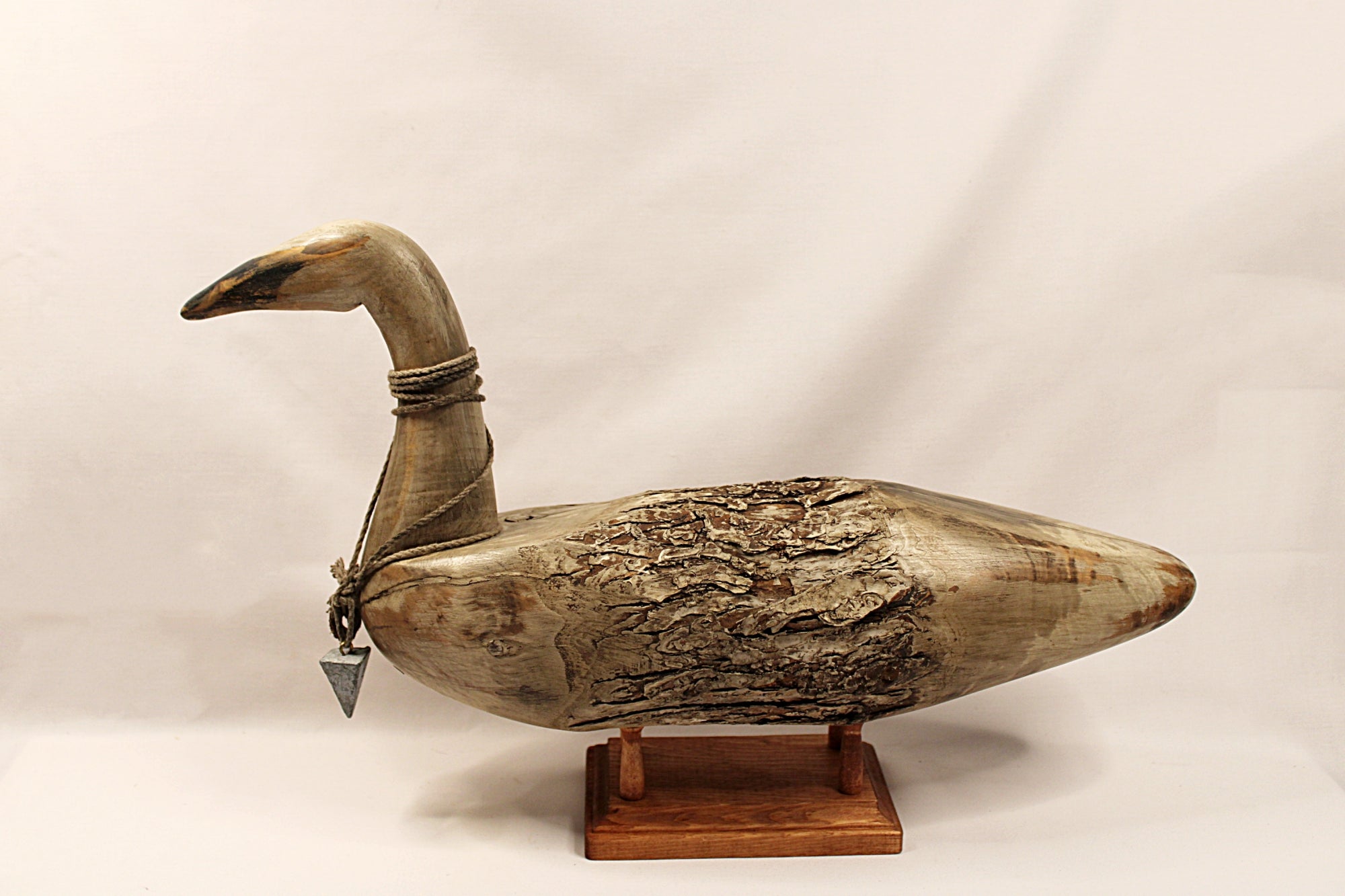 Vintage Wood Swan by Chris Boone