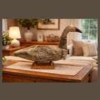 Vintage Wood Swan by Chris Boone