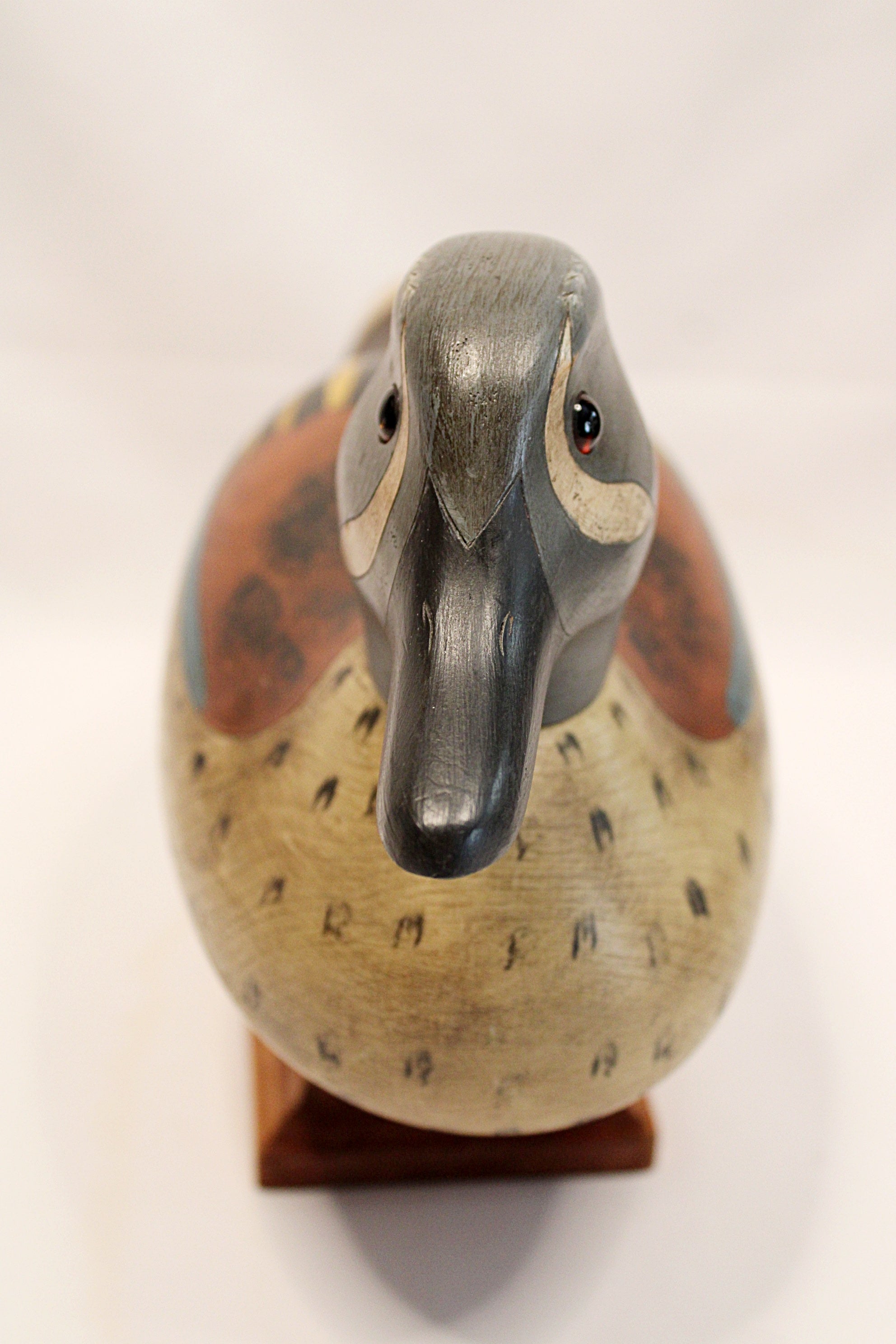 Blue Winged Teal Drake Duck Decoy by John Bundy
