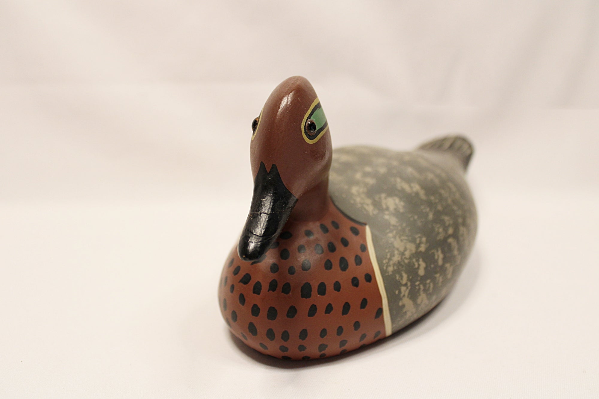 J. Rinker Vintage Duck Decoy Green-Winged Teal Drake