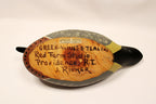 J. Rinker Vintage Duck Decoy Green-Winged Teal Drake