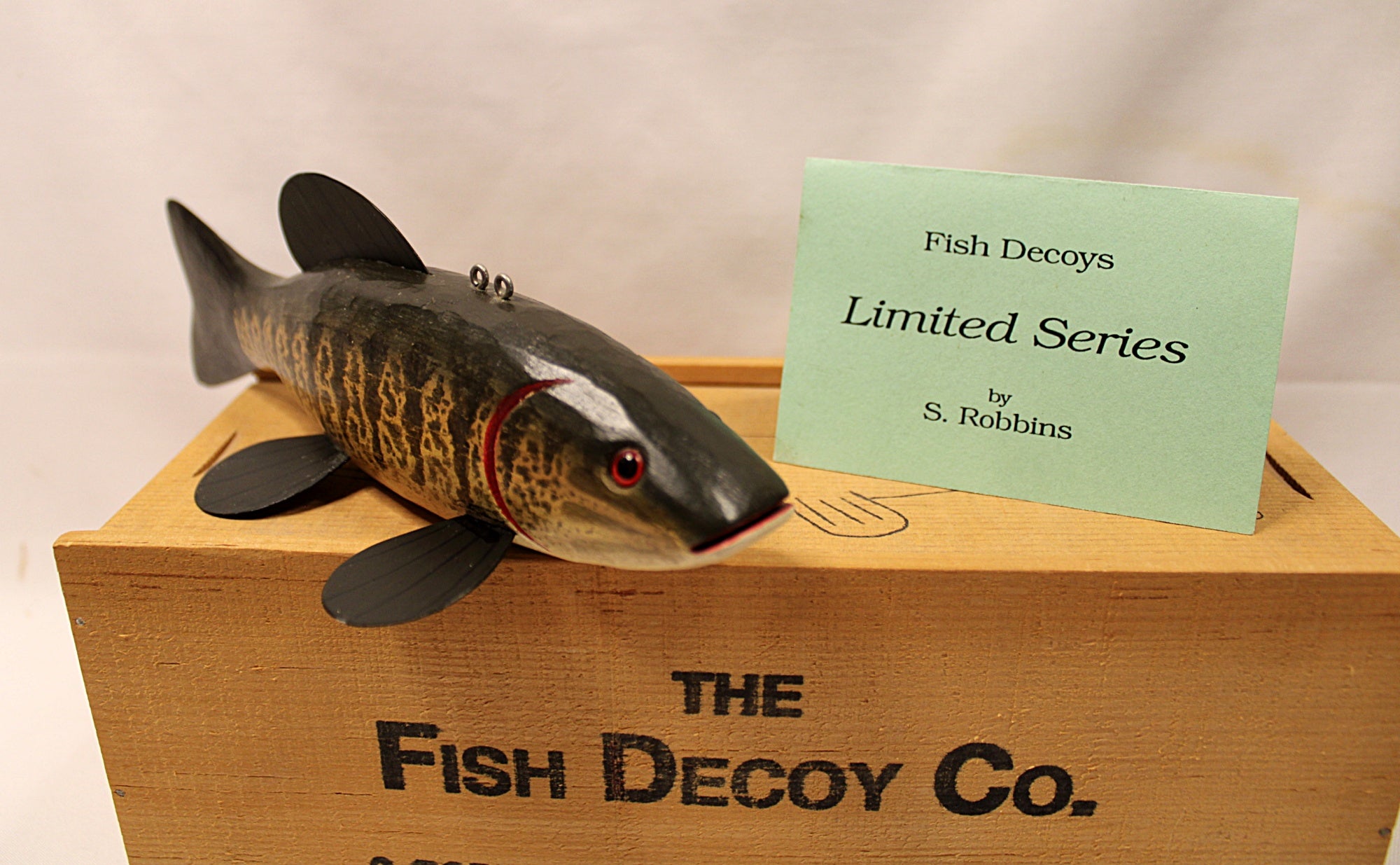 Smallmouth Bass Ice Fishing Decoy by Steve Robbins Limited Series