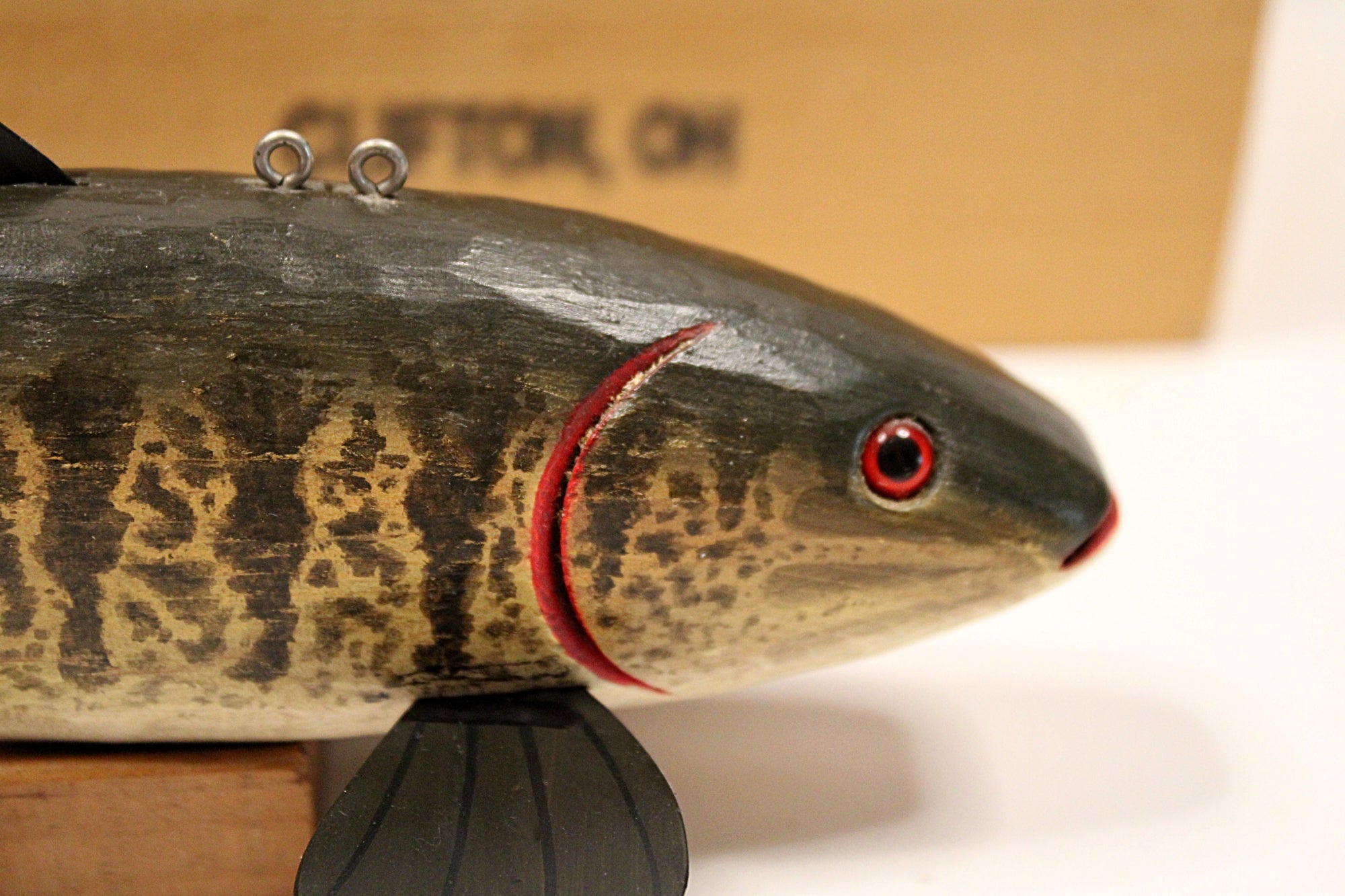 Smallmouth Bass Ice Fishing Decoy by Steve Robbins Limited Series