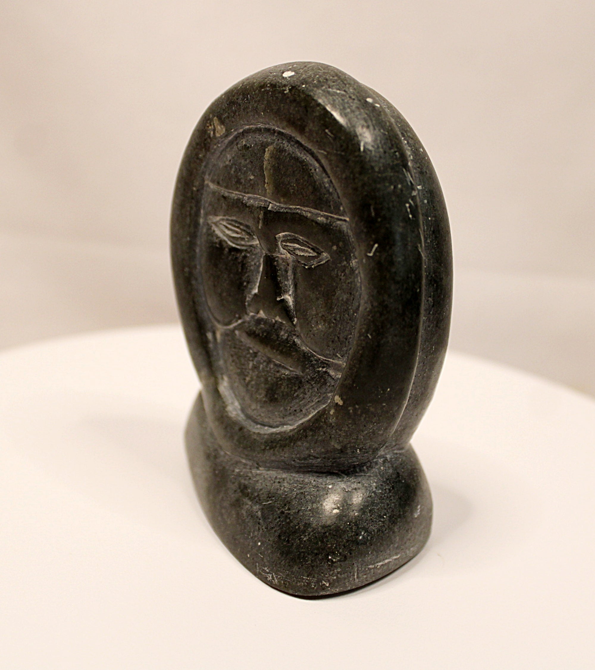 Canada Tag Inuit Stone Authentic Sculpture