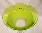 Chartreuse Art Glass Vase by Earl O. James