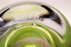 Chartreuse Art Glass Vase by Earl O. James