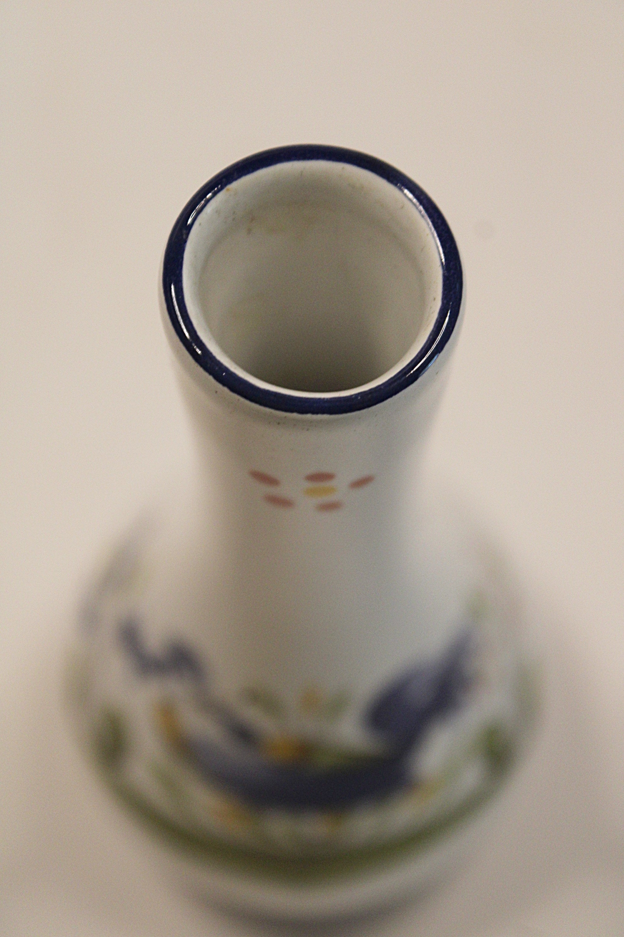 French Faience Vase  Les Coqs by Keller and Guerin 1880 -  1922