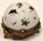 French Rare Hand Painted Limoges Vinaigrette