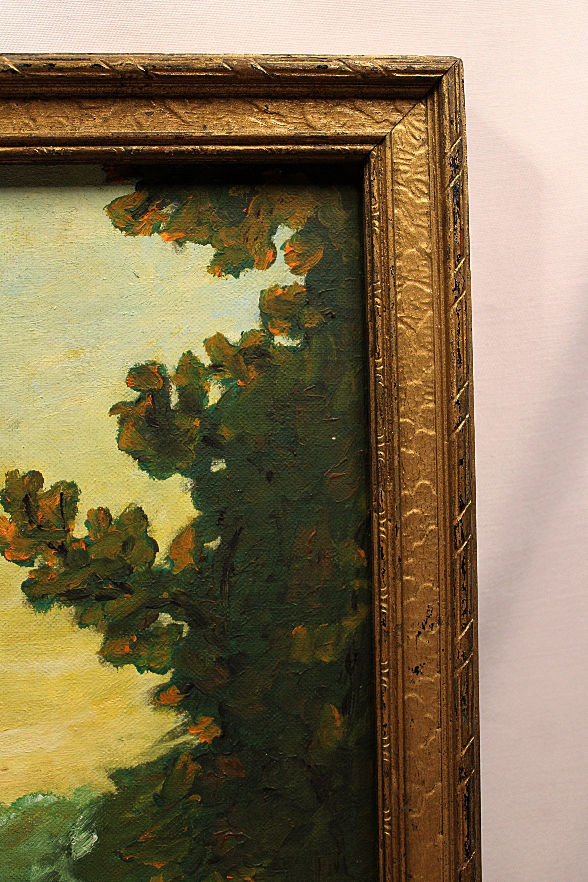 River  Oil Painting Framed and Signed