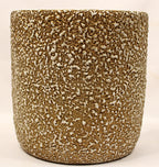 Rocky Mountain MCM Pottery Vase Gilded Pebbled Lava Glaze