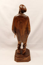 Hand-Carved Wood Sculpture by Paul Emile Caron