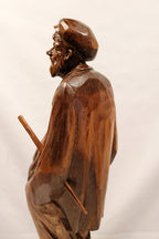 Hand-Carved Wood Sculpture by Paul Emile Caron