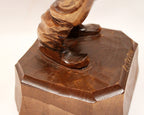 Hand-Carved Wood Sculpture by Paul Emile Caron