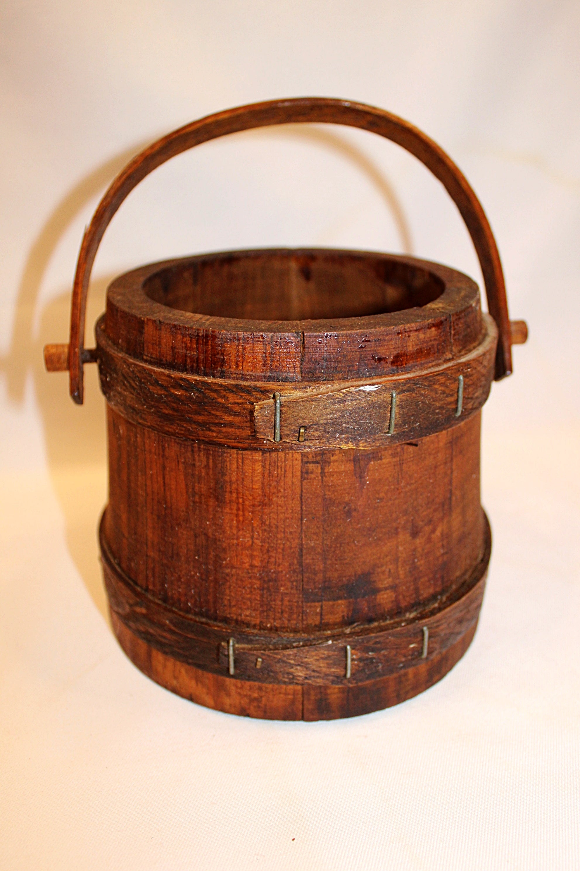 Wood Firkin - Bucket with Lid - Hard to Find Size