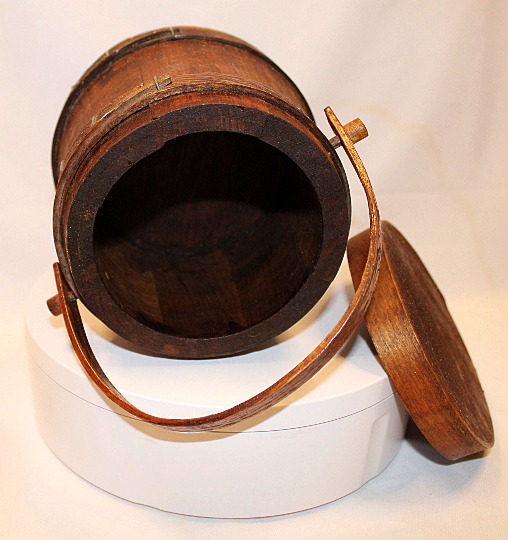 Wood Firkin - Bucket with Lid - Hard to Find Size