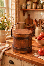 Wood Firkin - Bucket with Lid - Hard to Find Size