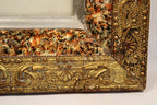 Antique Victorian Wood Frame Fruit right bottom corner-closeup