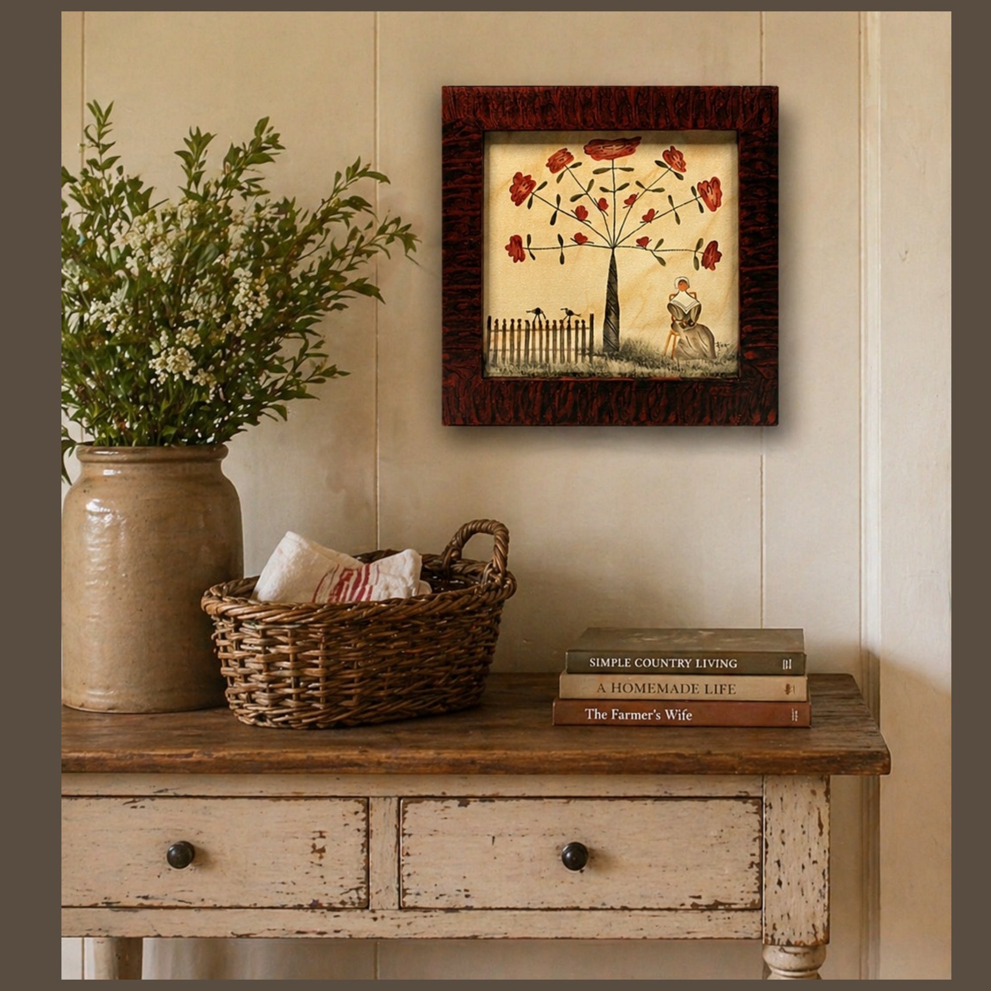 Ann Rea Theorem Shaker Lady Oil Painting on Velvet