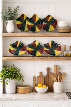 Six Leaf Plates by Mangum Pottery